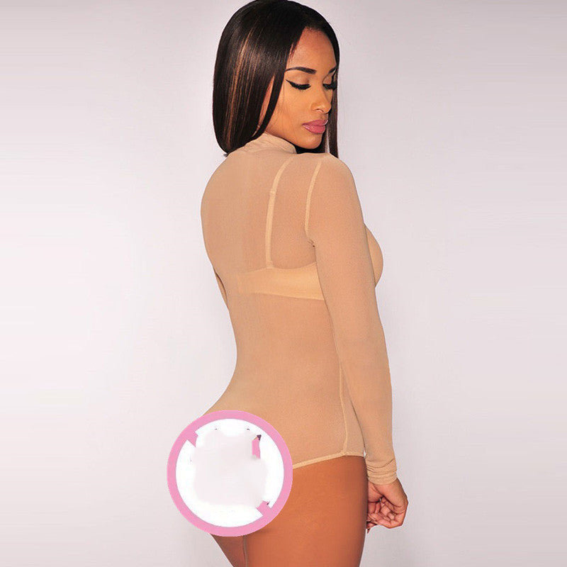 European and American sexy lingerie black tight mesh