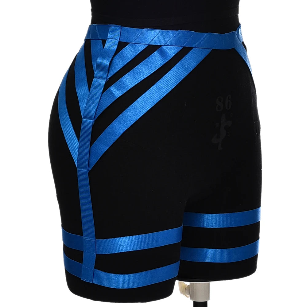 Red Gothic Leg High Waist Garter Belt Cosplay Body Harness Elasticity Strap Suspender Sexy Lingerie Tight Stocking Garter Belt