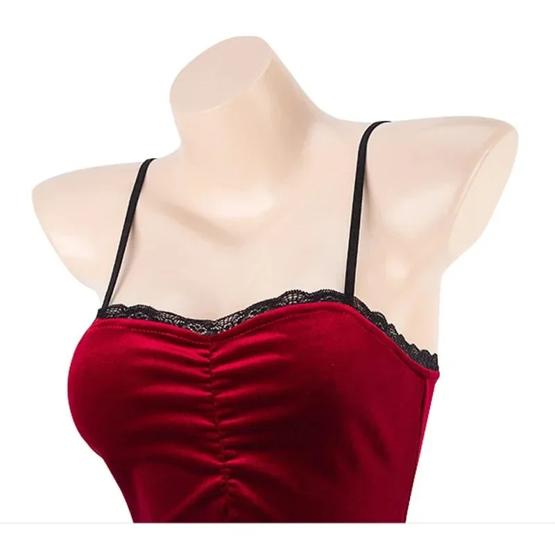 Sexy Lingerie Movie Heroine Secret Service Spy Dress Hollow out Cheongsam Uniform Halloween Women Red Outfits Cosplay Costume