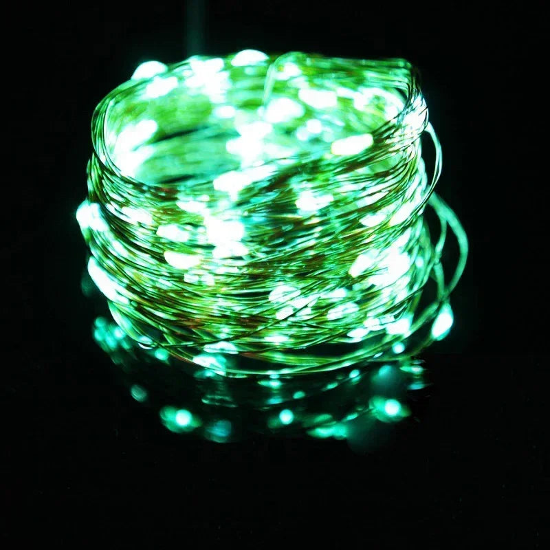 2/10M LED Lighting Strings Waterproof USB Battery Copper Wire Garland Fairy Light Christmas Wedding Party Decor Outdoor Lamps