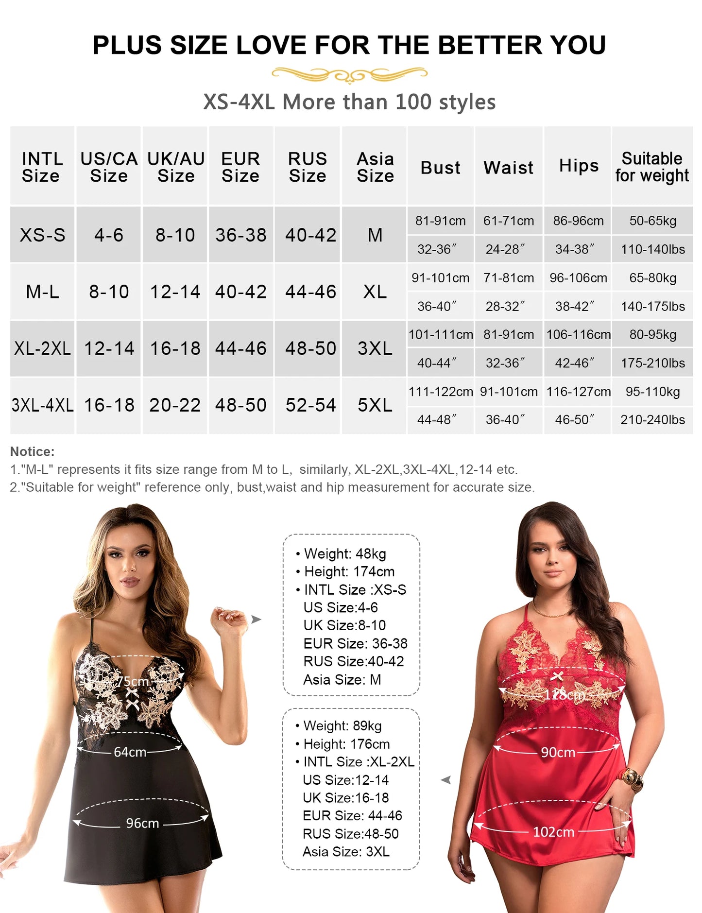 Ohyeahlady Floral Embroidery Women's Nightgowns Red Lace Sleepwear Nightie Dress Smooth Strappy Plus Size Sexy Babydoll Lingerie