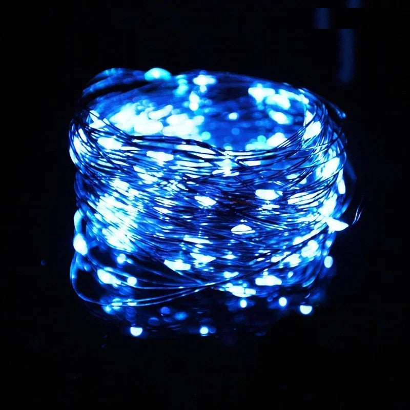 2/10M LED Lighting Strings Waterproof USB Battery Copper Wire Garland Fairy Light Christmas Wedding Party Decor Outdoor Lamps