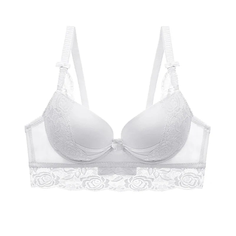 Sexy Lace Hollow Bra Invisible Bralette Sexy Lace Push Up Bras Black Red BC Cup Underwear Plus Size Lingerie Bras for Women